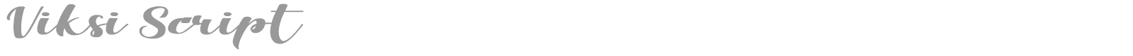 Viksi Script font preview